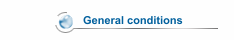 General conditions